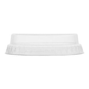 Vegware Flache kompostierbare Deckel ohne Loch 200ml (1000 Stück)
