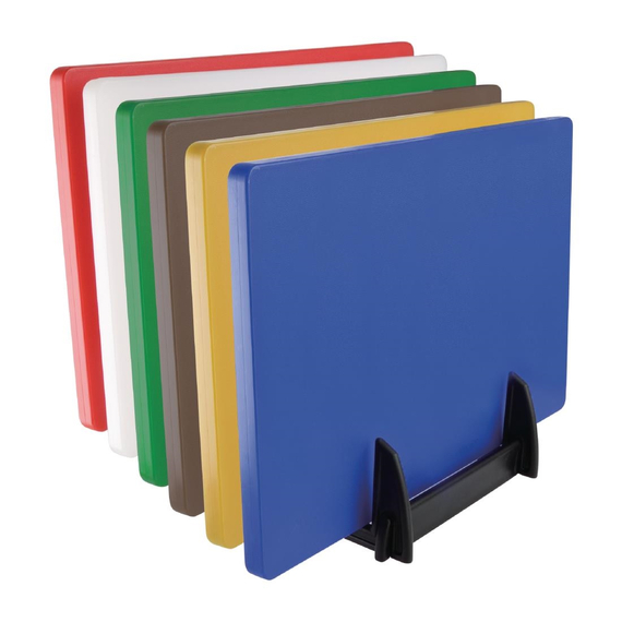 Hygiplas Kunststoff Ständer für 6 Schneidebretter bis zu 2,5cm 1 Hygiplas Kunststoff Ständer für 6 Schneidebretter bis zu 2,5cm