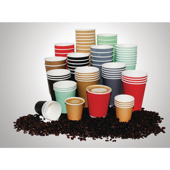 Fiesta Recyclable Coffee To Go Becher 230ml hellbraun x1000 (1000 Stück) 7 Fiesta Recyclable Coffee To Go Becher 230ml hellbraun x1000 (1000 Stück)