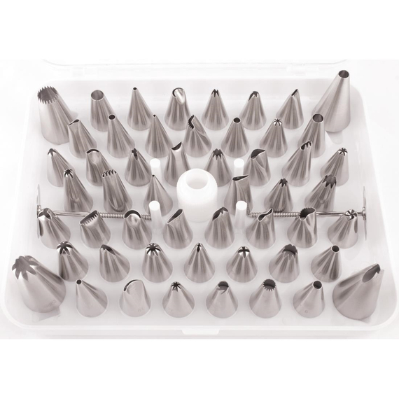 Vogue Tortendekoration Spritztüllen Set 52 verschiedene Tuben 4 Vogue Tortendekoration Spritztüllen Set 52 verschiedene Tuben