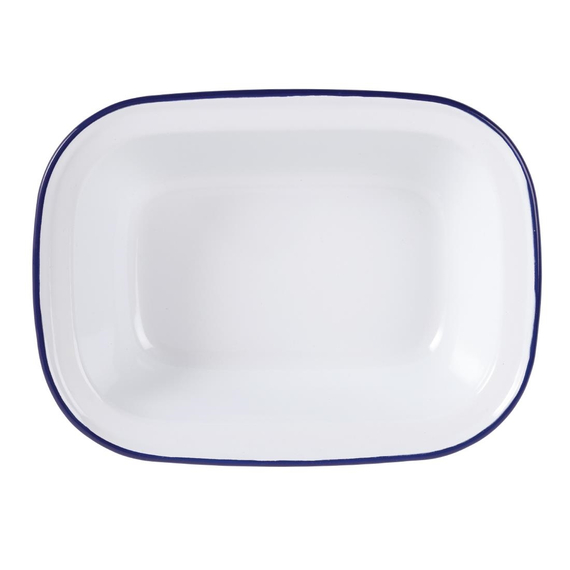 Olympia rechteckige Speiseschale weiß-blau 13,5 x 18cm (6 Stück) 4 Olympia rechteckige Speiseschale weiß-blau 13,5 x 18cm (6 Stück)