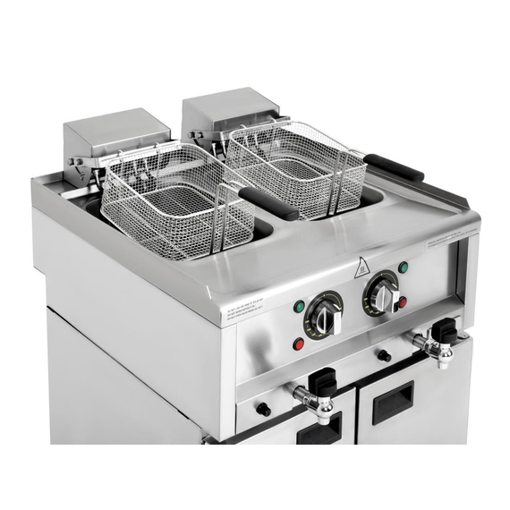 Buffalo 600 Serie freistehende Doppelbehälter-Elektrofritteuse 2x 8Ltr 6 Buffalo 600 Serie freistehende Doppelbehälter-Elektrofritteuse 2x 8Ltr
