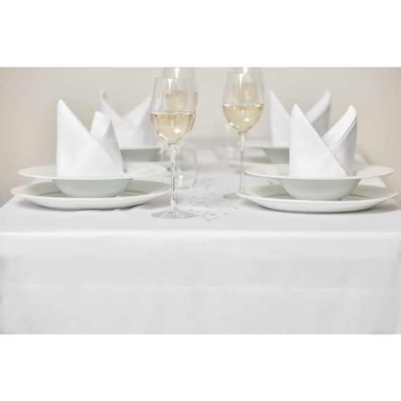 Mitre Luxury Satin Band Tischdecke weiß 178 x 365cm 2 Mitre Luxury Satin Band Tischdecke weiß 178 x 365cm