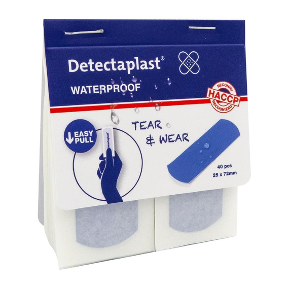 Detectaplast wasserdichtes Pflaster 25x72mm (100 Stück) 4 Detectaplast wasserdichtes Pflaster 25x72mm (100 Stück)