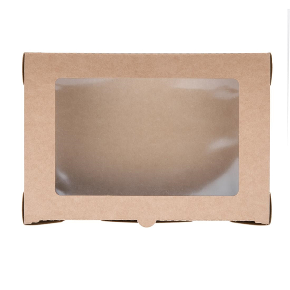 Fiesta Compostable kompostierbare Salatschüsseln mit PLA-Fenstern 1200ml (200 Stück) 1 Fiesta Compostable kompostierbare Salatschüsseln mit PLA-Fenstern 1200ml (200 Stück)