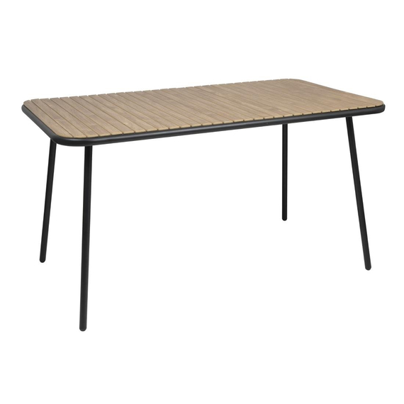 Bolero Santorini Rechteckiger Tisch in Holzoptik, 1400 mm Bolero Santorini Rechteckiger Tisch in Holzoptik, 1400 mm