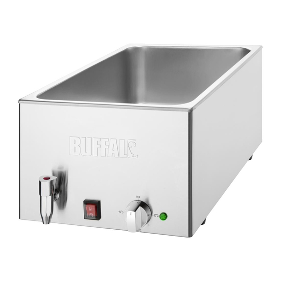 Buffalo Bain-marie mit Wasserhahn ohne Behälter GN 1 zu 1 1 Buffalo Bain-marie mit Wasserhahn ohne Behälter GN 1 zu 1