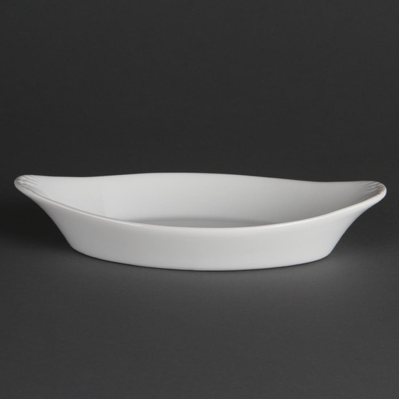 Olympia Whiteware ovale Gratinschalen weiß 25,3 x 14cm (6 Stück) 4 Olympia Whiteware ovale Gratinschalen weiß 25,3 x 14cm (6 Stück)