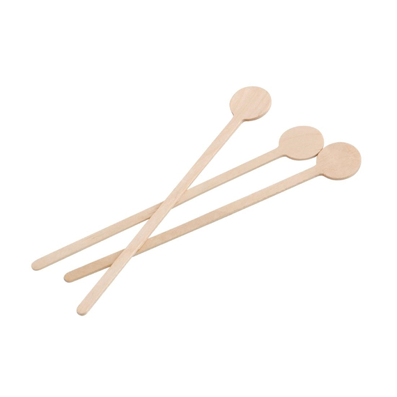 Fiesta Compostable biologisch abbaubare Cocktailrührer aus Holz 15cm (100 Stück) 4 Fiesta Compostable biologisch abbaubare Cocktailrührer aus Holz 15cm (100 Stück)