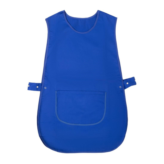 Weißes Tabard mit Tasche Königsblau 6 Weißes Tabard mit Tasche Königsblau