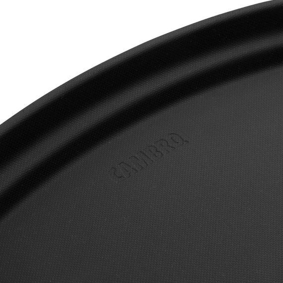 Cambro Camtread Großes Fiberglas-Ovaltablett mit rutschfester Oberfläche Schwarz 600mm 6 Cambro Camtread Großes Fiberglas-Ovaltablett mit rutschfester Oberfläche Schwarz 600mm