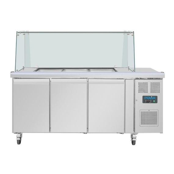 Polar U-Serie Premium Dreitürige Saladette Thekenkühlschrank Polar U-Serie 4 Polar U-Serie Premium Dreitürige Saladette Thekenkühlschrank Polar U-Serie