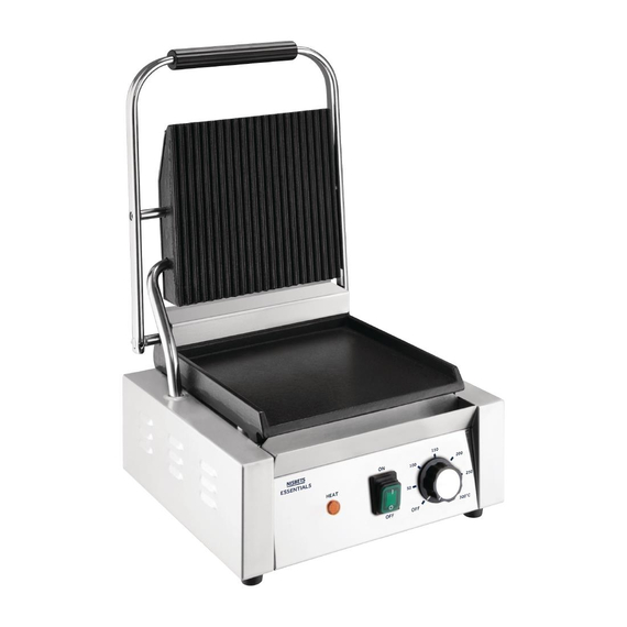 Nisbets Essentials Kontaktgrill gerillte obere Platte Nisbets Essentials Kontaktgrill gerillte obere Platte