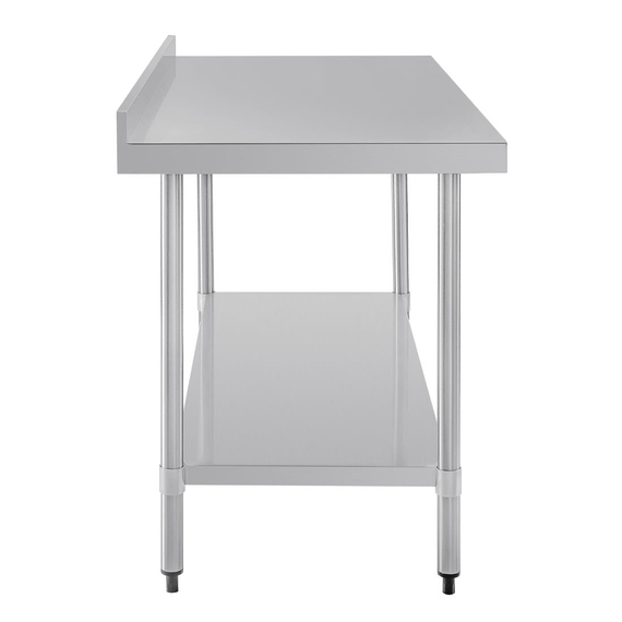 Vogue Edelstahl Arbeitstisch mit Aufkantung und Regalboden 150 x 60cm 7 Vogue Edelstahl Arbeitstisch mit Aufkantung und Regalboden 150 x 60cm