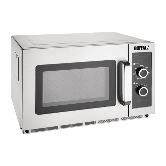 Buffalo professionelle Mikrowelle manuell 34L 1800W Buffalo professionelle Mikrowelle manuell 34L 1800W