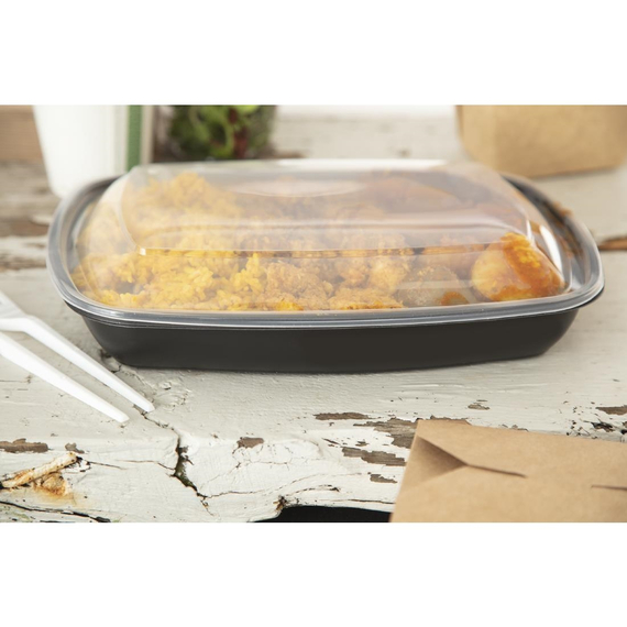 Fastpac große rechteckige Lebensmittelbehälter 1350 ml 150 Stück 5 Fastpac große rechteckige Lebensmittelbehälter 1350 ml 150 Stück