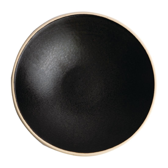 Olympia Canvas flache Schale schwarz 20cm (6 Stück) 5 Olympia Canvas flache Schale schwarz 20cm (6 Stück)