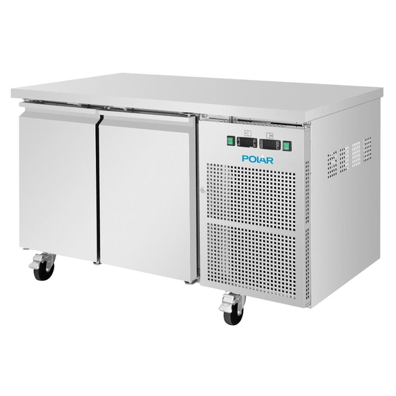 Polar U-Series Doppeltüriger Untertheken-Kühl-/Gefrierschrank 124Ltr 2 Polar U-Series Doppeltüriger Untertheken-Kühl-/Gefrierschrank 124Ltr