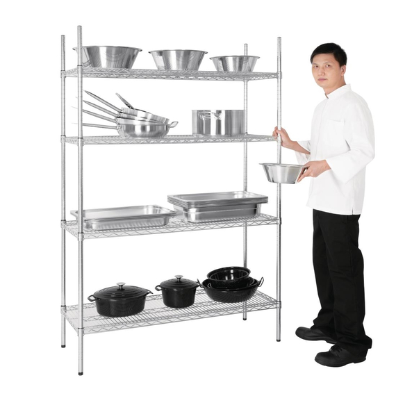 Vogue 4 Reihen Drahtregal Kit 1220x460mm 2 Vogue 4 Reihen Drahtregal Kit 1220x460mm