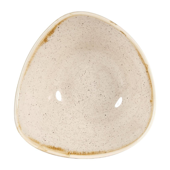Churchill Stonecast Dreieckige Schalen, Muskatcreme, 153 mm (12 Stück) Churchill Stonecast Dreieckige Schalen, Muskatcreme, 153 mm (12 Stück)