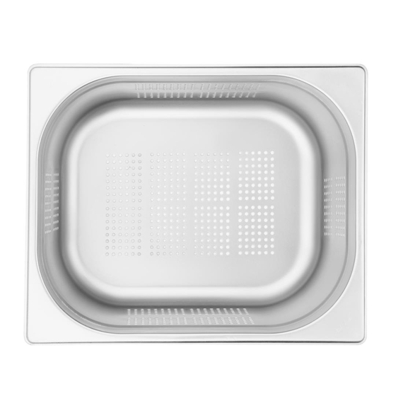 Vogue GN-Behälter Edelstahl 15cm GN1/2 gelocht 6 Vogue GN-Behälter Edelstahl 15cm GN1/2 gelocht