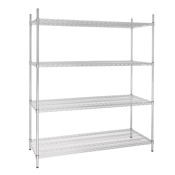 Vogue 4 Reihen Drahtregal-Kit 1525x610mm Vogue 4 Reihen Drahtregal-Kit 1525x610mm