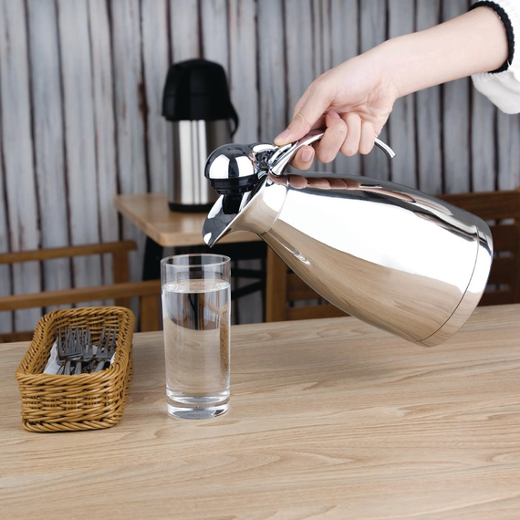 Olympia Thermoskanne Edelstahl-Look 1,5L 4 Olympia Thermoskanne Edelstahl-Look 1,5L