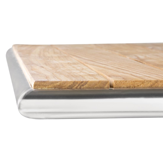 Bolero quadratischer klappbarer Tisch Eschenholz 1 Bein 60cm 6 Bolero quadratischer klappbarer Tisch Eschenholz 1 Bein 60cm