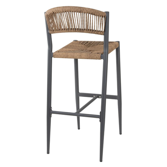 Bolero Eden PE Twist Rattan Outdoor Barhocker Natur (2 Stück) 2 Bolero Eden PE Twist Rattan Outdoor Barhocker Natur (2 Stück)