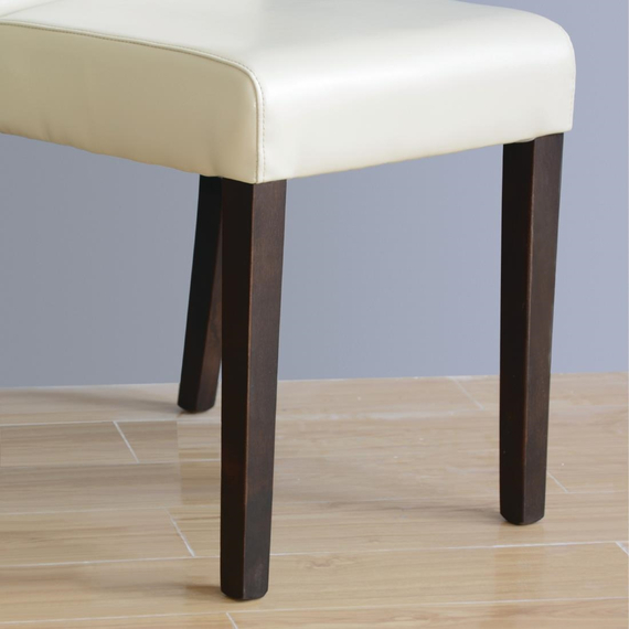Bolero Esszimmerstühle Kunstleder creme (2 Stück) 2 Bolero Esszimmerstühle Kunstleder creme (2 Stück)