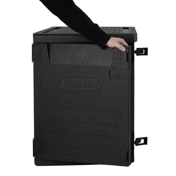 Cambro isolierter Frontlader Lebensmitteltransportbehälter 126L mit 6 Schienen 7 Cambro isolierter Frontlader Lebensmitteltransportbehälter 126L mit 6 Schienen