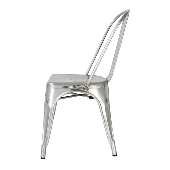 Bolero Bistro Stühle aus verzinktem Stahl (4 Stück) 2 Bolero Bistro Stühle aus verzinktem Stahl (4 Stück)