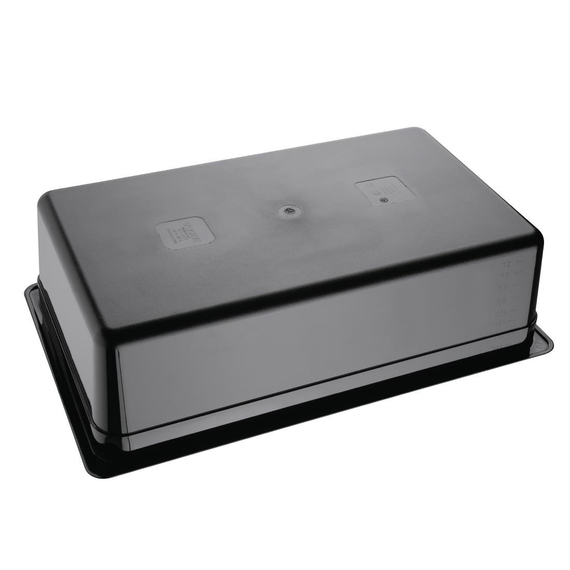 Vogue GN-Behälter GN1/1 schwarz 150mm 5 Vogue GN-Behälter GN1/1 schwarz 150mm