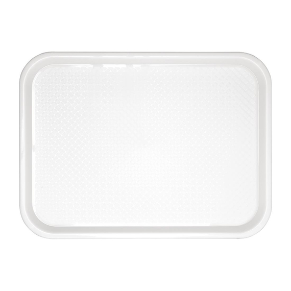 Olympia Kristallon Polypropylen Fast Food Tablett Weiß Groß 450mm Olympia Kristallon Polypropylen Fast Food Tablett Weiß Groß 450mm