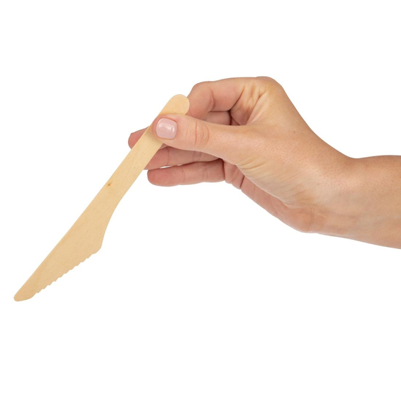 Fiesta Compostable Einweg Holzbesteck Messer Biologisch abbaubar (100 Stück) 2 Fiesta Compostable Einweg Holzbesteck Messer Biologisch abbaubar (100 Stück)