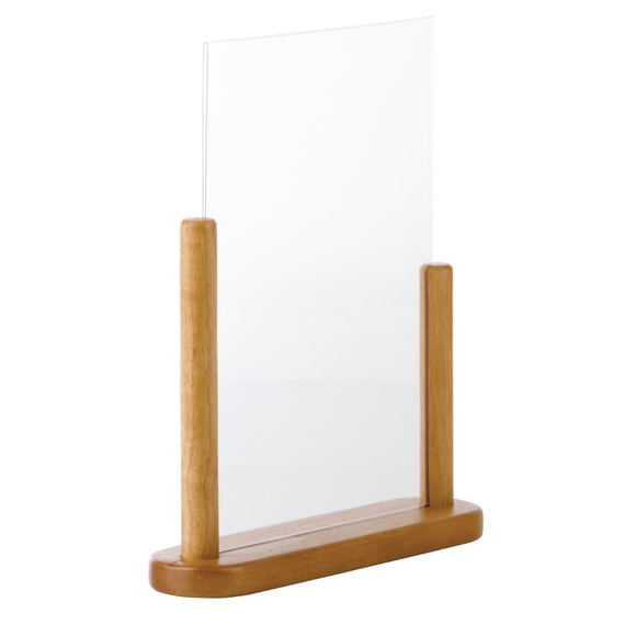 Securit Menühalter Teak A4 1 Securit Menühalter Teak A4