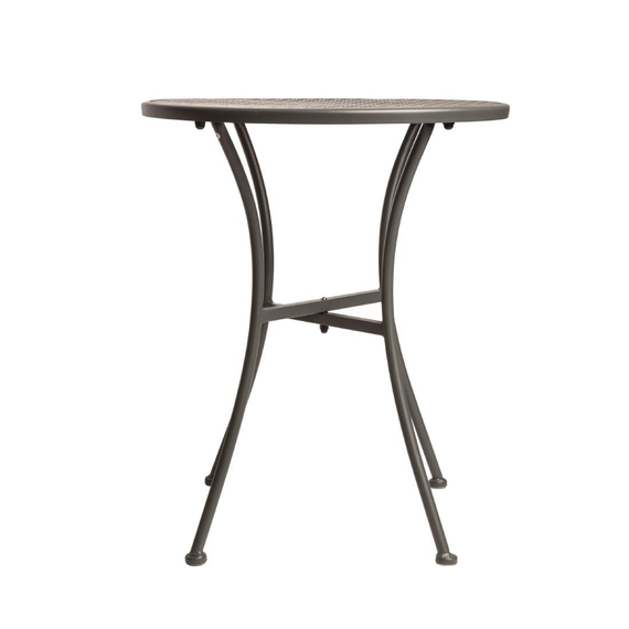 Bolero runder Bistrotisch in schlankem Design Stahl grau 60cm 4 Bolero runder Bistrotisch in schlankem Design Stahl grau 60cm