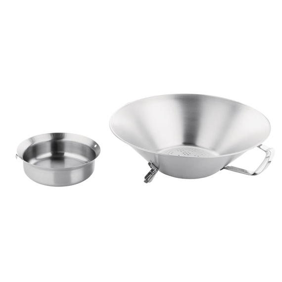 Vogue Abtropfsieb für Pommes Frites Edelstahl 41cm 2 Vogue Abtropfsieb für Pommes Frites Edelstahl 41cm