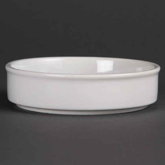Olympia Whiteware stapelbare runde Schalen 13,4cm (6 Stück) Olympia Whiteware stapelbare runde Schalen 13,4cm (6 Stück)