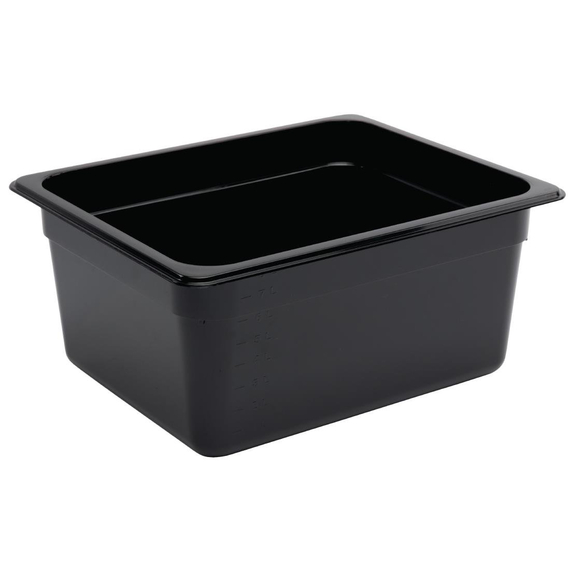 Vogue GN-Behälter GN1/2 schwarz 150mm 1 Vogue GN-Behälter GN1/2 schwarz 150mm