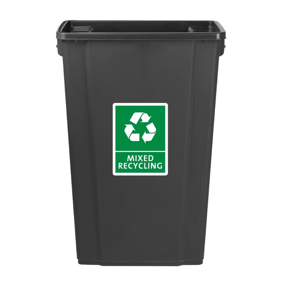 Jantex Slim Mülleimer Schwarz 80Ltr 5 Jantex Slim Mülleimer Schwarz 80Ltr