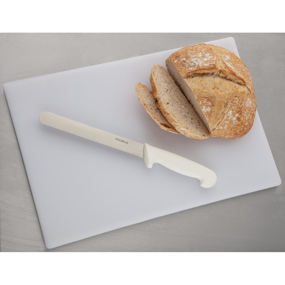 Hygiplas Schneidebrett aus weißem Niedrigdichte-Polyethylen Standard 450x300x12mm 5 Hygiplas Schneidebrett aus weißem Niedrigdichte-Polyethylen Standard 450x300x12mm