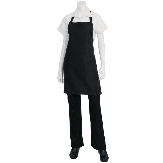 Chef Works Latzschürze mit zwei aufgesetzten Taschen in Schwarz 1 Chef Works Latzschürze mit zwei aufgesetzten Taschen in Schwarz