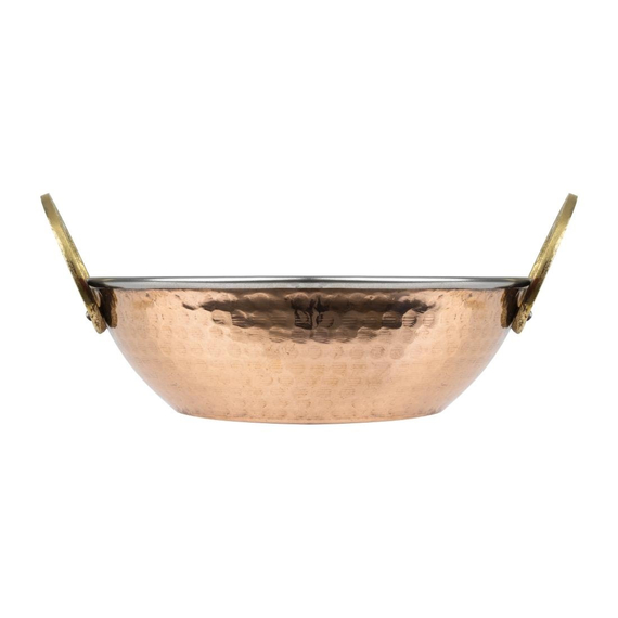 Olympia Kupfer Kadai Schale Edelstahl Messinggriffe 660ml 1 Olympia Kupfer Kadai Schale Edelstahl Messinggriffe 660ml