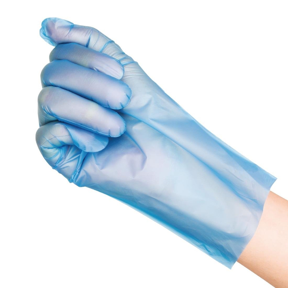 Nisbets Essentials Puderfreie TPE-Handschuhe Blau XL (200 Stück) 3 Nisbets Essentials Puderfreie TPE-Handschuhe Blau XL (200 Stück)