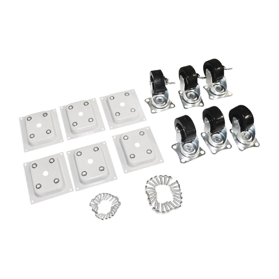 Polar Standard und Gebremste Rollen mit Befestigung für Tiefkühltruhen (6 Stück) CM530, CM531, CM532 Polar Standard und Gebremste Rollen mit Befestigung für Tiefkühltruhen (6 Stück) CM530, CM531, CM532