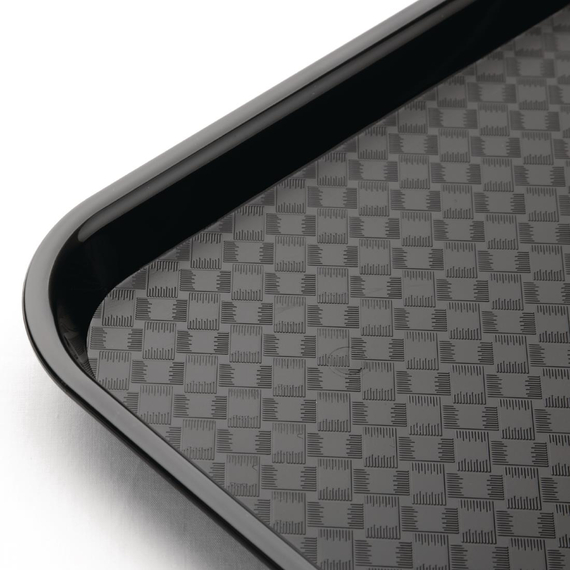 Olympia Kristallon Polypropylen Fast-Food-Tablett Schwarz Mittel 415mm 3 Olympia Kristallon Polypropylen Fast-Food-Tablett Schwarz Mittel 415mm