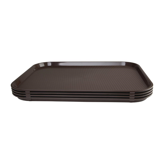 Olympia Kristallon Fast-Food-Tablett braun 45 x 35cm 3 Olympia Kristallon Fast-Food-Tablett braun 45 x 35cm