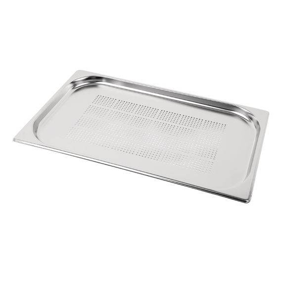 Vogue GN-Behälter Edelstahl 2cm GN1/1 gelocht 2 Vogue GN-Behälter Edelstahl 2cm GN1/1 gelocht