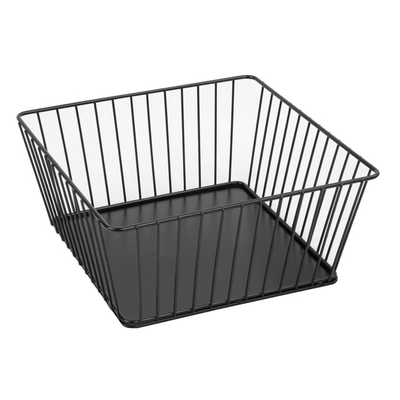 Olympia Draht-Präsentationstablett für Speisen, quadratisch, schwarz, 230 x 230 x 100 mm 2 Olympia Draht-Präsentationstablett für Speisen, quadratisch, schwarz, 230 x 230 x 100 mm